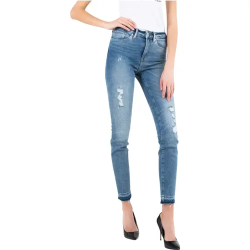 Elegante Knöchellange Jeggings in Blau , Damen, Größe: W25 - Tommy Hilfiger - Modalova