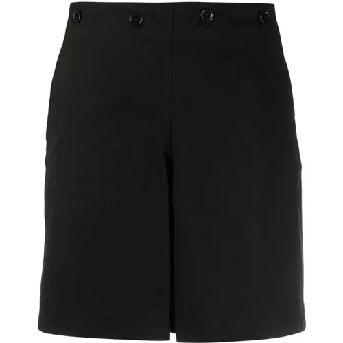 Hoch taillierte schwarze D Bermuda Shorts , Damen, Größe: XS - Kenzo - Modalova