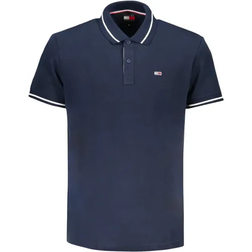 Short Sleeve Polo Shirt Embroidered Logo , male, Sizes: S, XL, 2XL - Tommy Hilfiger - Modalova