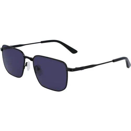 Schwarz/Dunkelgrau Sonnenbrille , Herren, Größe: 55 MM - Calvin Klein - Modalova