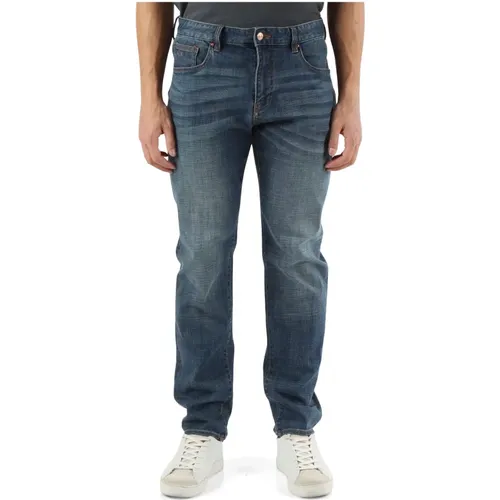 Slim Fit Five-Pocket Jeans - Armani Exchange - Modalova