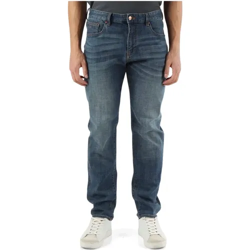 Slim Fit Five-Pocket Jeans , male, Sizes: W30, W32, W38 - Armani Exchange - Modalova