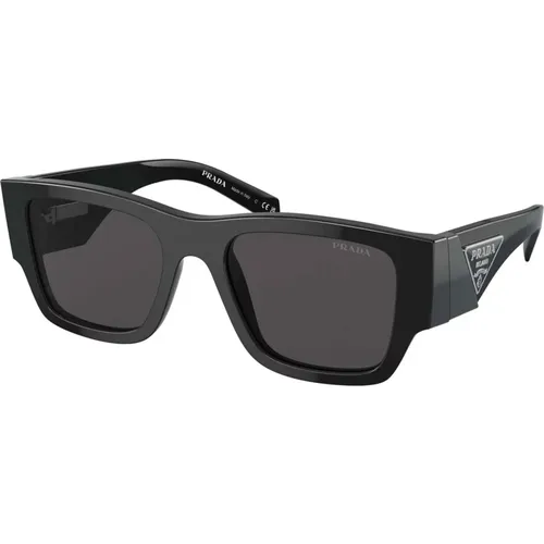 Dark Grey Sunglasses , male, Sizes: 54 MM - Prada - Modalova