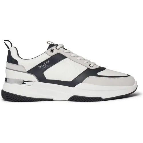 Weiß Marine Sneaker Radnor Stil , Herren, Größe: 45 EU - Mallet London - Modalova