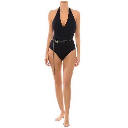 Halter Surplice Badeanzug , Damen, Größe: M - Michael Kors - Modalova