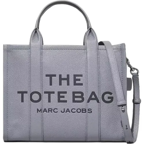 Wolf Graue Leder Tote Tasche , Damen, Größe: ONE Size - Marc Jacobs - Modalova