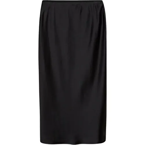 Seiden Satin Isaak Rock Schwarz , Damen, Größe: XL - joseph - Modalova