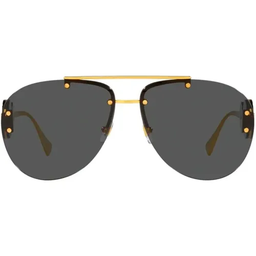 Rock Icons Sunglasses , female, Sizes: 63 MM - Versace - Modalova