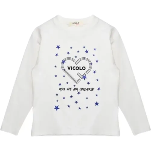 Kinder Langarm Glitzer Stern T-shirt - ViCOLO - Modalova