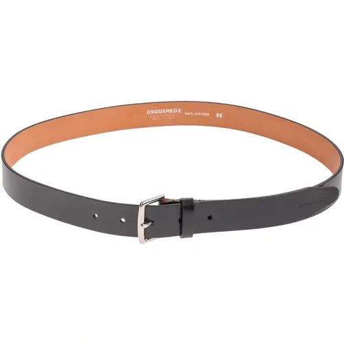 Italian Leather Belt , male, Sizes: 105 CM - Dsquared2 - Modalova