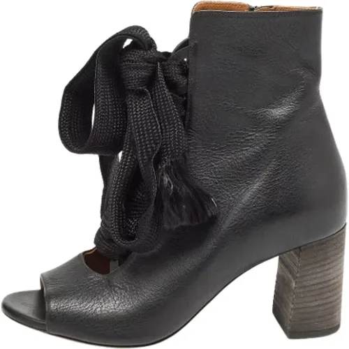 Pre-owned Leder boots , Damen, Größe: 37 1/2 EU - Chloé Pre-owned - Modalova