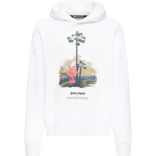 Cotton Douby Lost Sweatshirt , male, Sizes: L, M - Palm Angels - Modalova