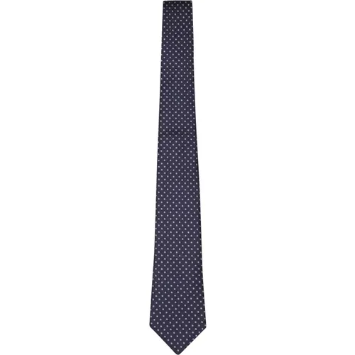 Silk Tie with Pointed Tip , male, Sizes: ONE SIZE - Canali - Modalova