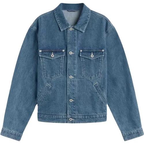 Bestickte Denim Trucker Jacke , Herren, Größe: XL - Kenzo - Modalova