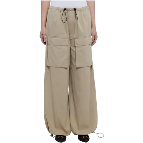 Cargo Pants with Adjustable Waist and Ankles , female, Sizes: XS, S - MM6 Maison Margiela - Modalova
