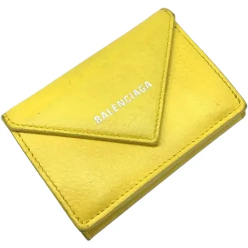 Pre-owned Leather wallets , unisex, Sizes: ONE SIZE - Balenciaga Vintage - Modalova