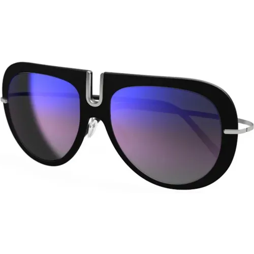 Futura 4077 Sunglasses Dark Grey/Blue , unisex, Sizes: ONE SIZE - Silhouette - Modalova