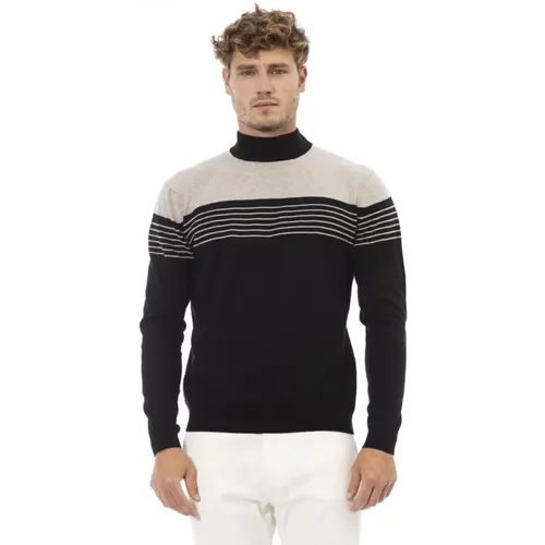 Turtleneck Long Sleeve Sweater , male, Sizes: S, L, XL - Alpha Studio - Modalova