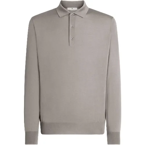 Langarm Polo Shirt in Grau - PT Torino - Modalova