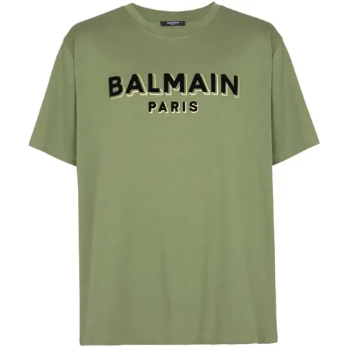 T-Shirts , Herren, Größe: L - Balmain - Modalova