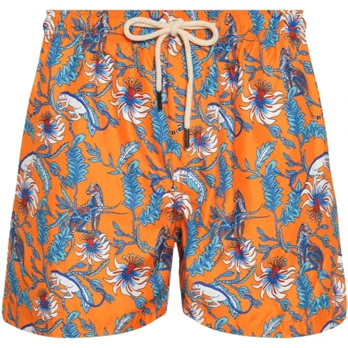 Mediterranean Style Swim Shorts , male, Sizes: 2XL, S, XL, M, L - Peninsula - Modalova