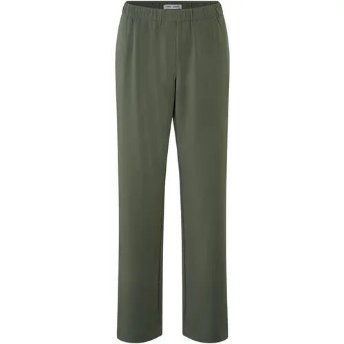 Olive High-Waisted Pants , female, Sizes: L - Samsøe Samsøe - Modalova