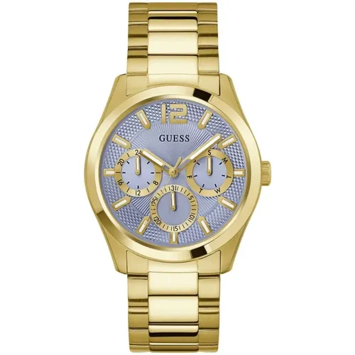 Multifunctional ZEN gold watch , male, Sizes: ONE SIZE - Guess - Modalova