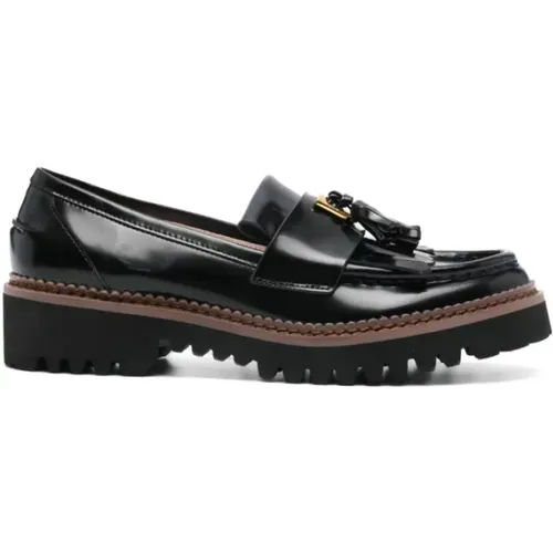 Leather Loafers with Tassel Detail , female, Sizes: 4 UK - Coccinelle - Modalova