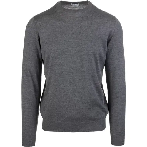 Grey Wool Pullover Sweater , male, Sizes: XL - Fedeli - Modalova