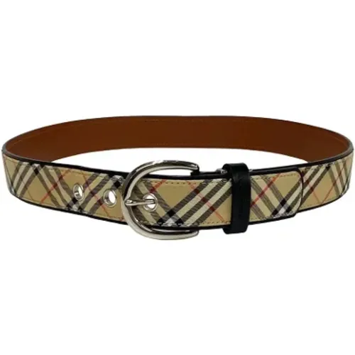 Pre-owned Canvas belts , male, Sizes: ONE SIZE - Burberry Vintage - Modalova