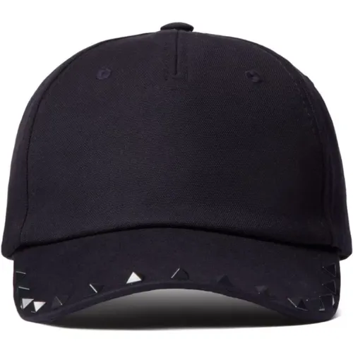 Rockstud Baseball Cap Schwarze Mütze - Valentino Garavani - Modalova