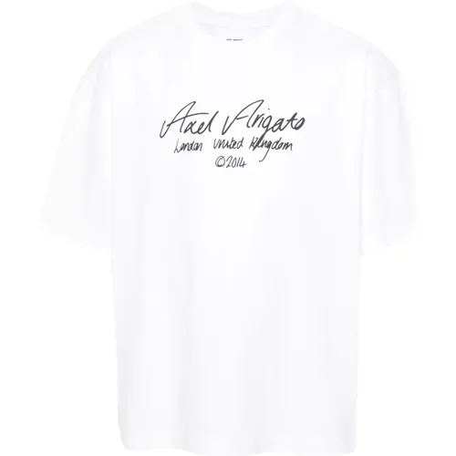 Logo Print Cotton T-shirt , male, Sizes: M, L, XL - Axel Arigato - Modalova