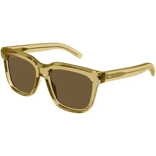 Gelb Braun Sonnenbrille Gg1523S - Gucci - Modalova
