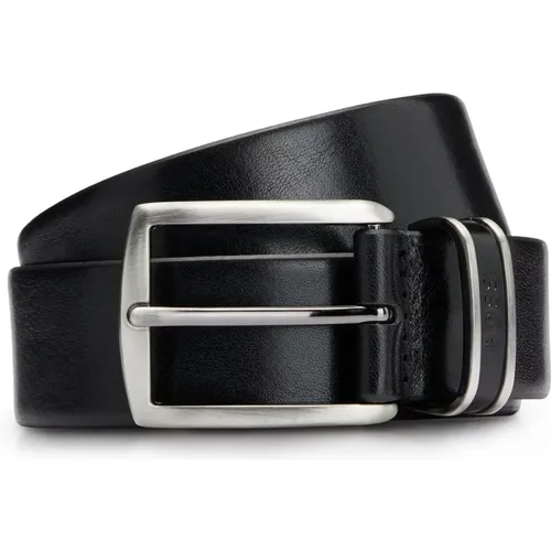 Statement Leather Belt in , male, Sizes: 110 CM, 95 CM, 105 CM, 115 CM, 100 CM - Boss - Modalova