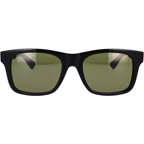 Sportliche Sonnenbrille mit Web-Einsatz Gg0008S 001 - Gucci - Modalova