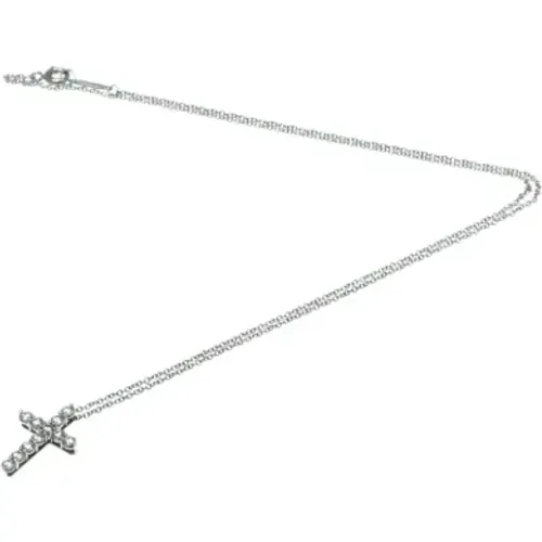 Pre-owned Platinum necklaces , female, Sizes: ONE SIZE - Tiffany & Co. Pre-owned - Modalova