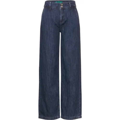 High Waist Wide Leg Jeans , Damen, Größe: W29 L30 - Street One - Modalova