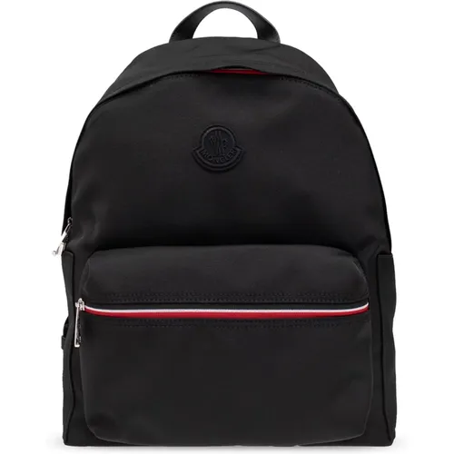 Backpack with logo patch , male, Sizes: ONE SIZE - Moncler - Modalova