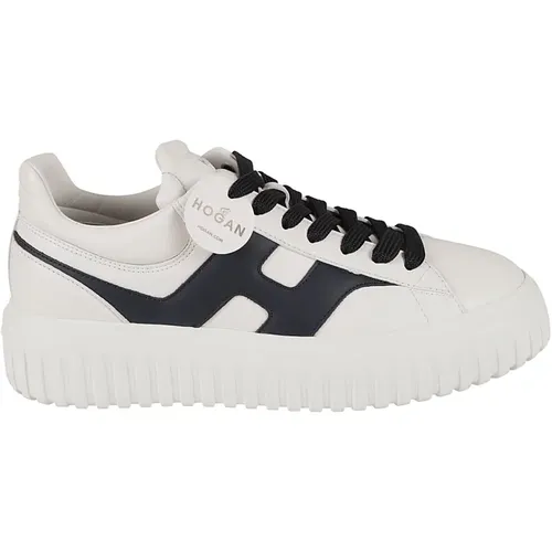 Weiße Sneakers mit H-Stripes , Herren, Größe: 40 1/2 EU - Hogan - Modalova