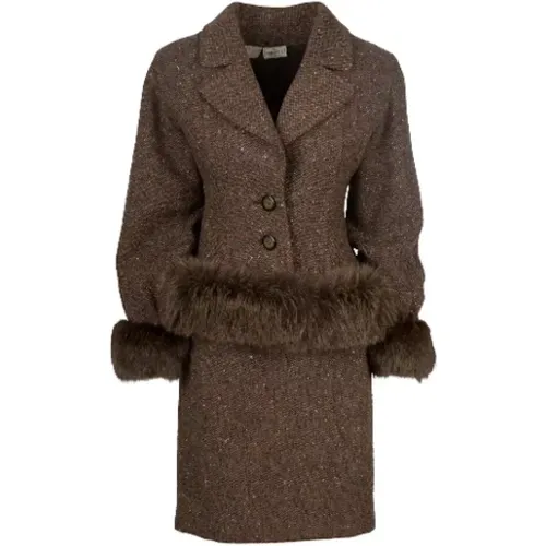 Pre-owned Wool dresses , female, Sizes: XL - Valentino Vintage - Modalova