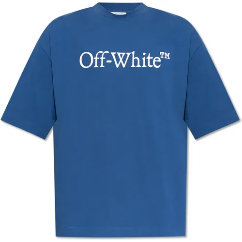 T-Shirt mit Logo , Herren, Größe: XL - Off White - Modalova
