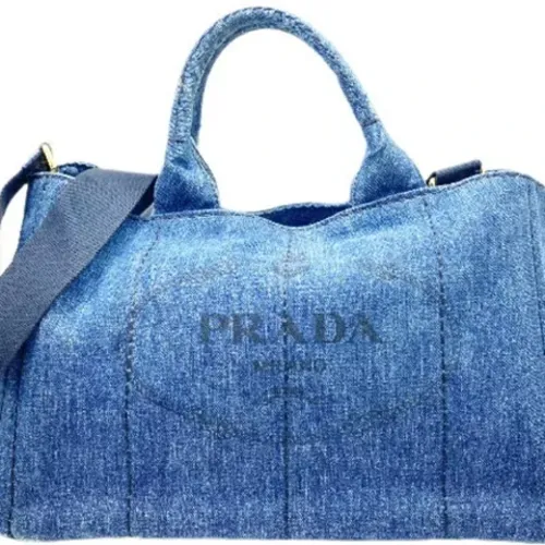 Pre-owned Denim prada-bags , female, Sizes: ONE SIZE - Prada Vintage - Modalova