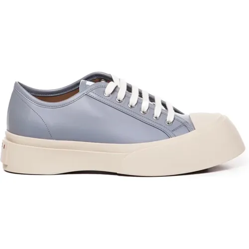 Leather Sneakers with Wide Rubber Sole , male, Sizes: 10 UK, 9 UK, 6 UK, 7 UK - Marni - Modalova