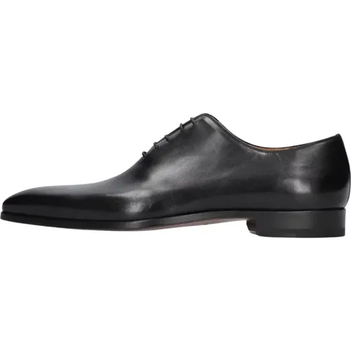 Schwarze Lederschnürschuhe Klassisches Modell , Herren, Größe: 41 EU - Magnanni - Modalova