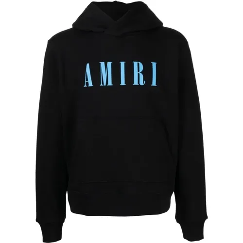 Schwarzer Hoodie mit Logo-Print , Herren, Größe: XL - Amiri - Modalova