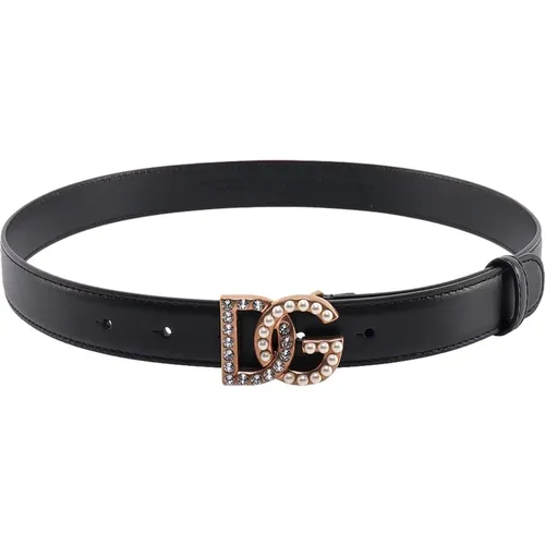 Glamorous Leather Belt , female, Sizes: 90 CM, 80 CM - Dolce & Gabbana - Modalova