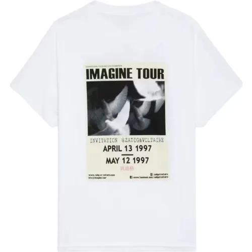 Imagine Tour Weißes Konzert T-Shirt - Zadig & Voltaire - Modalova