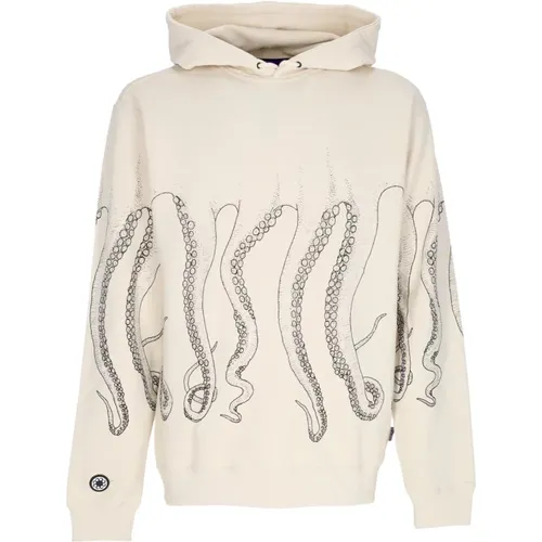 Lightweight Hoodie Black/White , male, Sizes: L, XS, M, XL - Octopus - Modalova