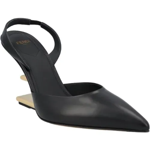 Leather heels , female, Sizes: 8 UK - Fendi - Modalova