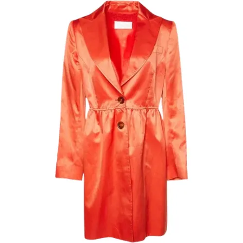 Pre-owned Satin outerwear , female, Sizes: L - Valentino Vintage - Modalova